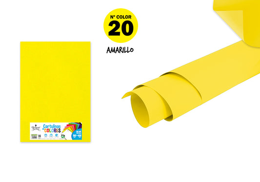 Cartulina 50X65Cm 180G/M2 25U N20 Amarillo