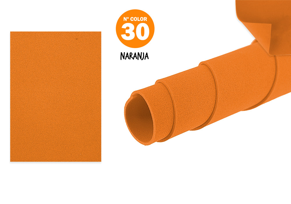 Goma Eva 40X60Cm 2Mm N30 Naranja