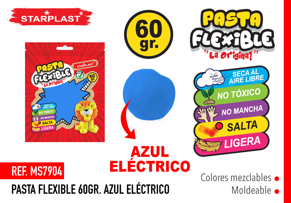 Pasta Flexível 60Gr Cor Azul