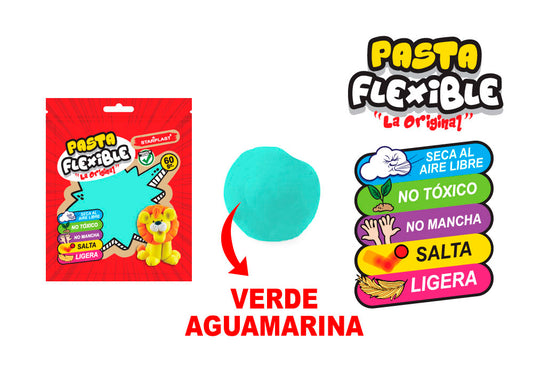 Pasta Flexible 60Gr Color Verde Claro