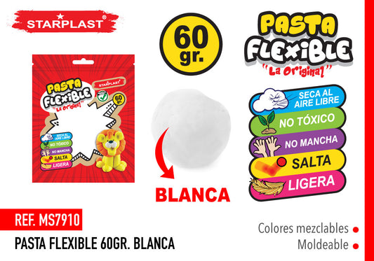 Pasta Flexible 60Gr Color Blanco