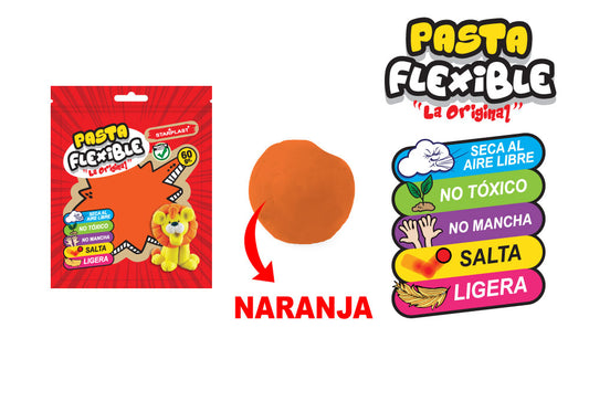 Pasta Flexível 60G Laranja