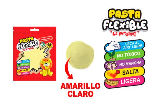 Pasta Flexível 60Gr Cor Amarela