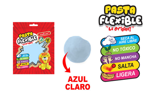 Pasta Flexible 60Gr Color Azul