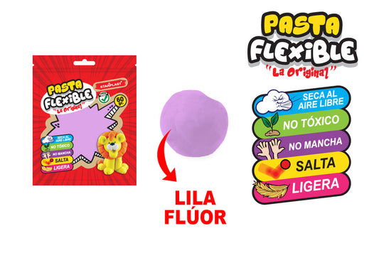 Pasta Flexible 60Gr Color Lila