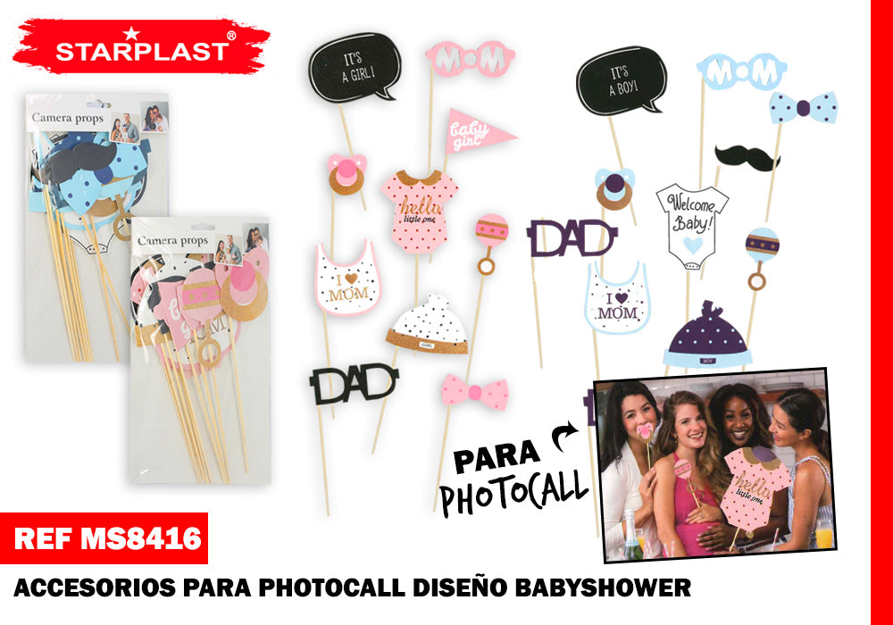 Accesorio Photocall 12U Diseño Babyshower