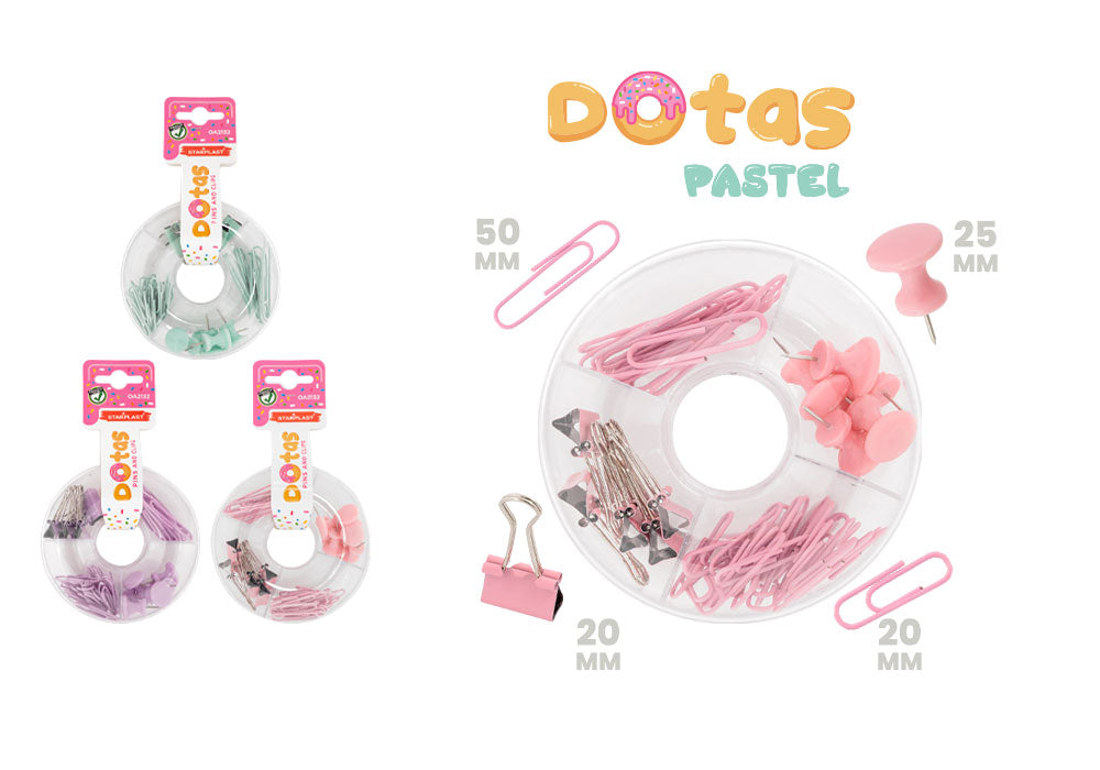 Accesorio Dotas Clips, Pinzas, Chinchetas Color Pastel