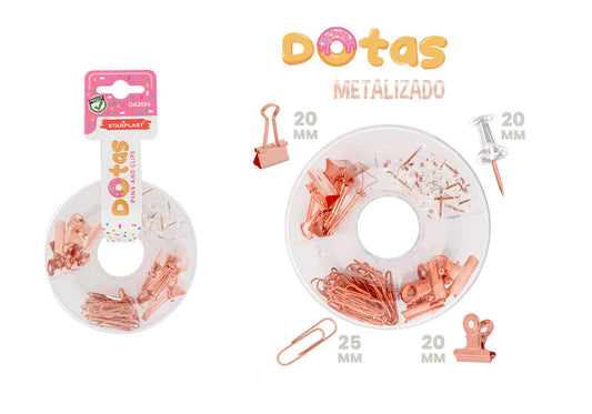 Accesorio Dotas Clips, Pinzas, Chinchetas Color Cobre