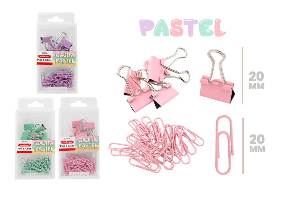 Clips Y Pinzas Color Pastel