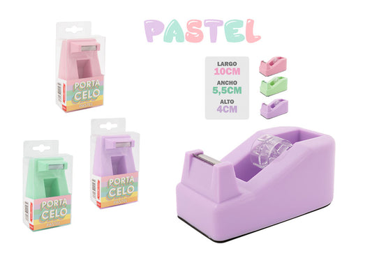 Dispensador De Cinta Adhesiva Colores Pastel