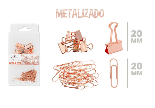 Clips Y Pinzas Color Cobre