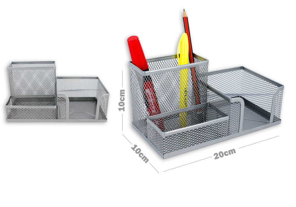 Organizador de mesa metálico 10X10X20Cm