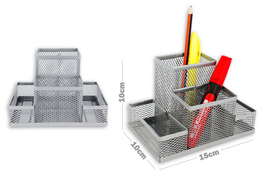 Organizador Metálico Escritorio 10X10X15Cm