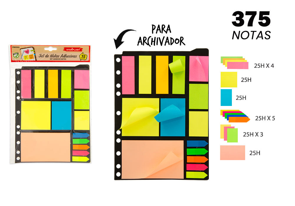 Set Notas Adhesivas Surtido