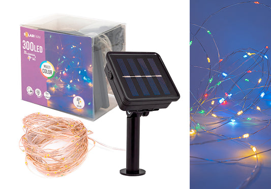 300 Luces Led Solarfan - Guirnalda Con Luz Multicolor