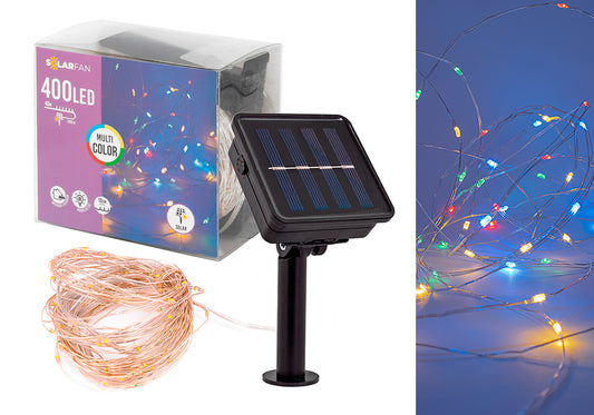 400 Luces Led Solarfan - Guirnalda Con Luz Multicolor