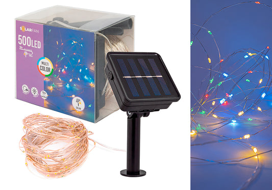 500 Luces Led Solarfan - Guirnalda Con Luz Multicolor