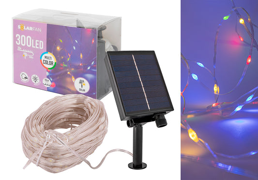 300 Luces Led Solarfan - Guirnalda Con Luz Multicolor