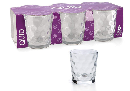 Set 6 vasos de cristal 26cl Quid